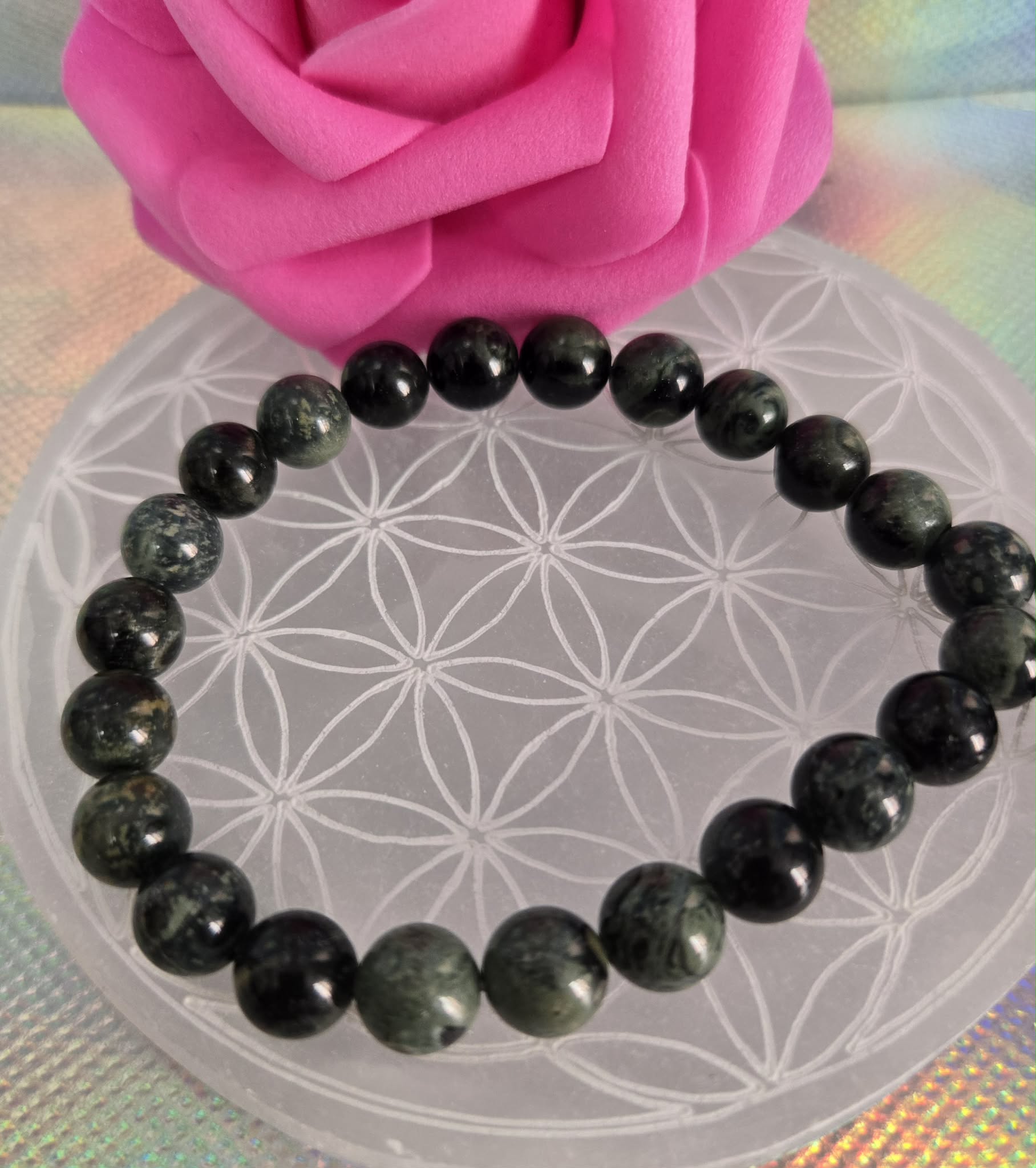 Bracelet jaspe kambaba perles A