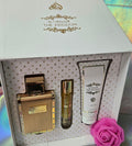 Coffret cadeau Lattafa The Kingdom pour homme : Eau de parfum 100 ml + 12 ml + Gel douche 100 ml