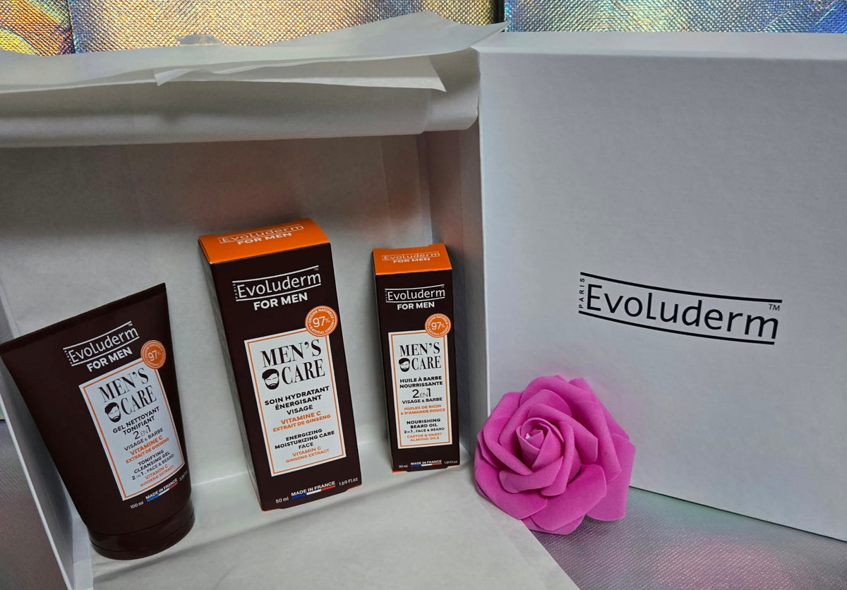 Coffret Cadeau Visage Homme - Idée Cadeau - Coffret Cadeau Noël - Anniversaire - Fête des Pères - Saint Valentin