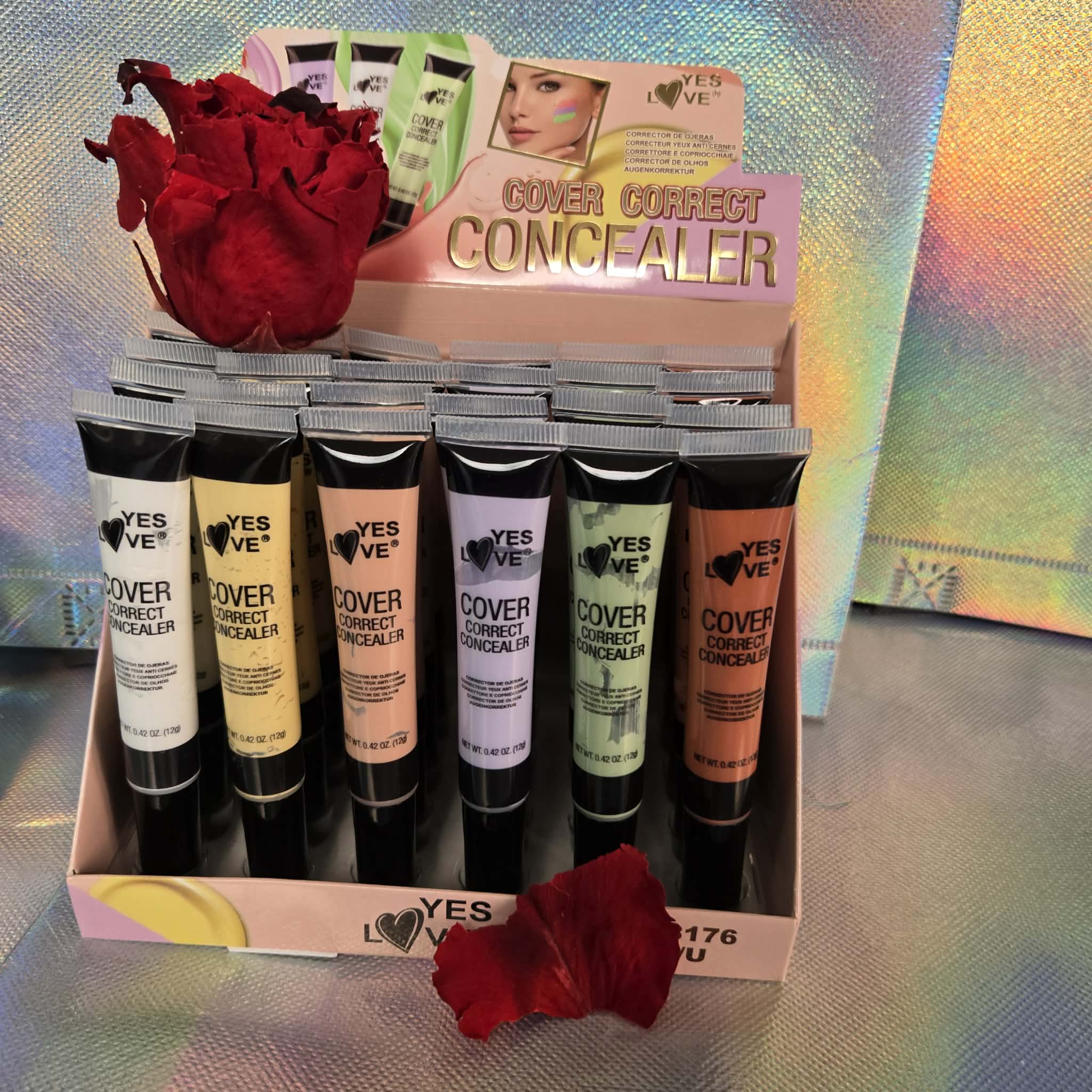 Correcteur avec applicateur multicolore — Palette