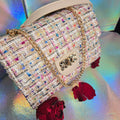 Sac tissu multicolore chic