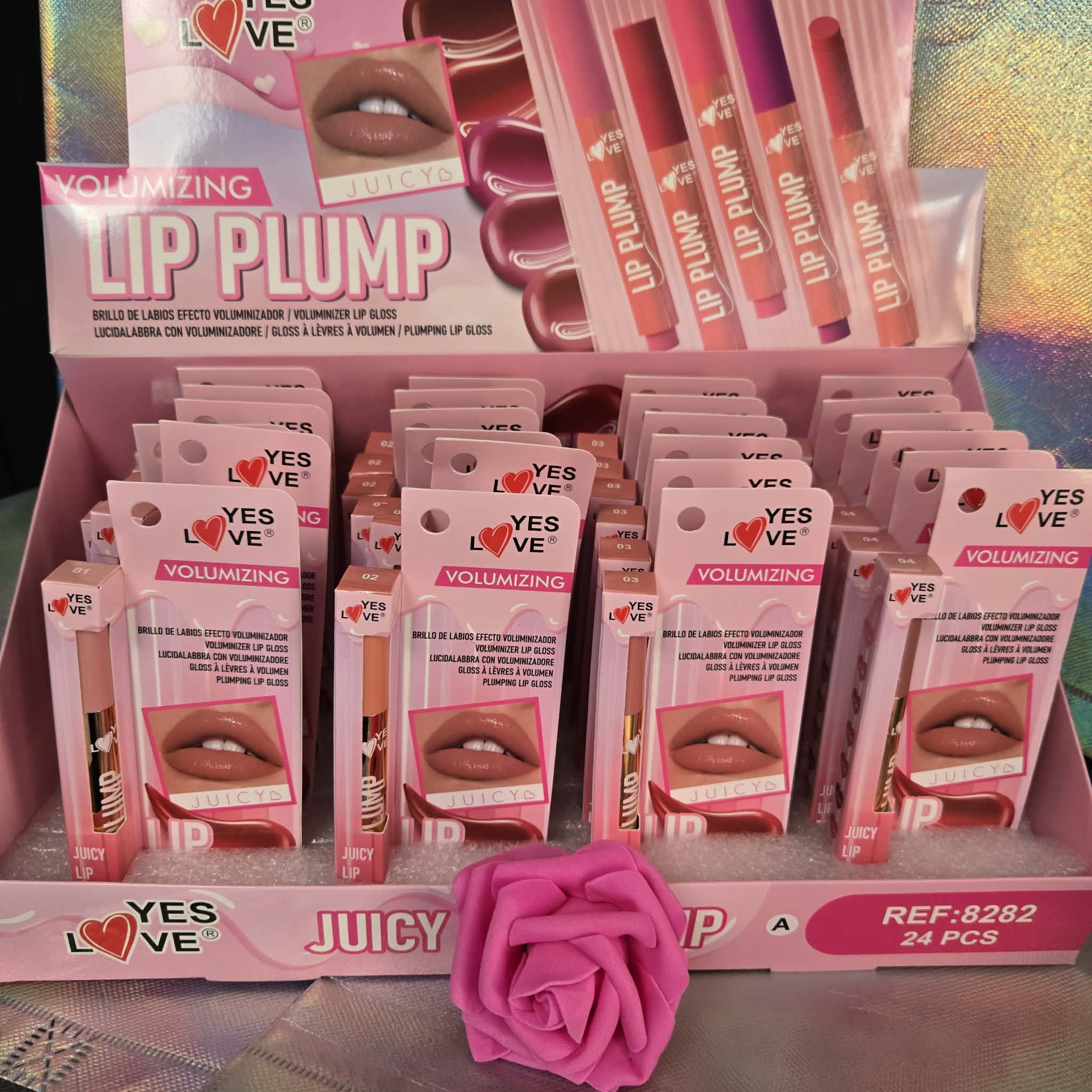 LIP PUMP BRILLANT À LÈVRES CRÉMEUX EFFET VOLUMINISANT ÉPICÉ — Palette