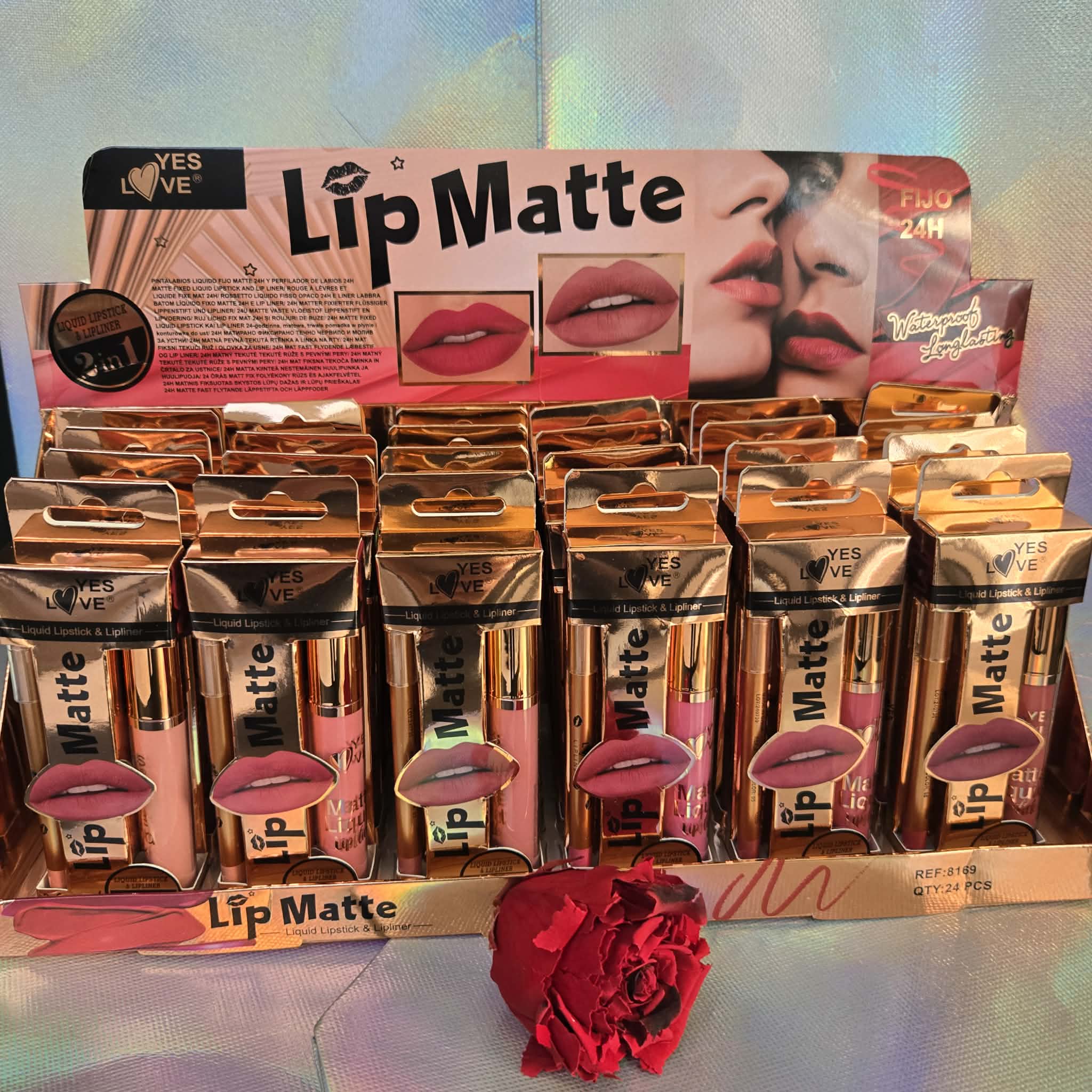 COFFRET CRAYON + BRILLANT MAT TENUE 24H — Palette