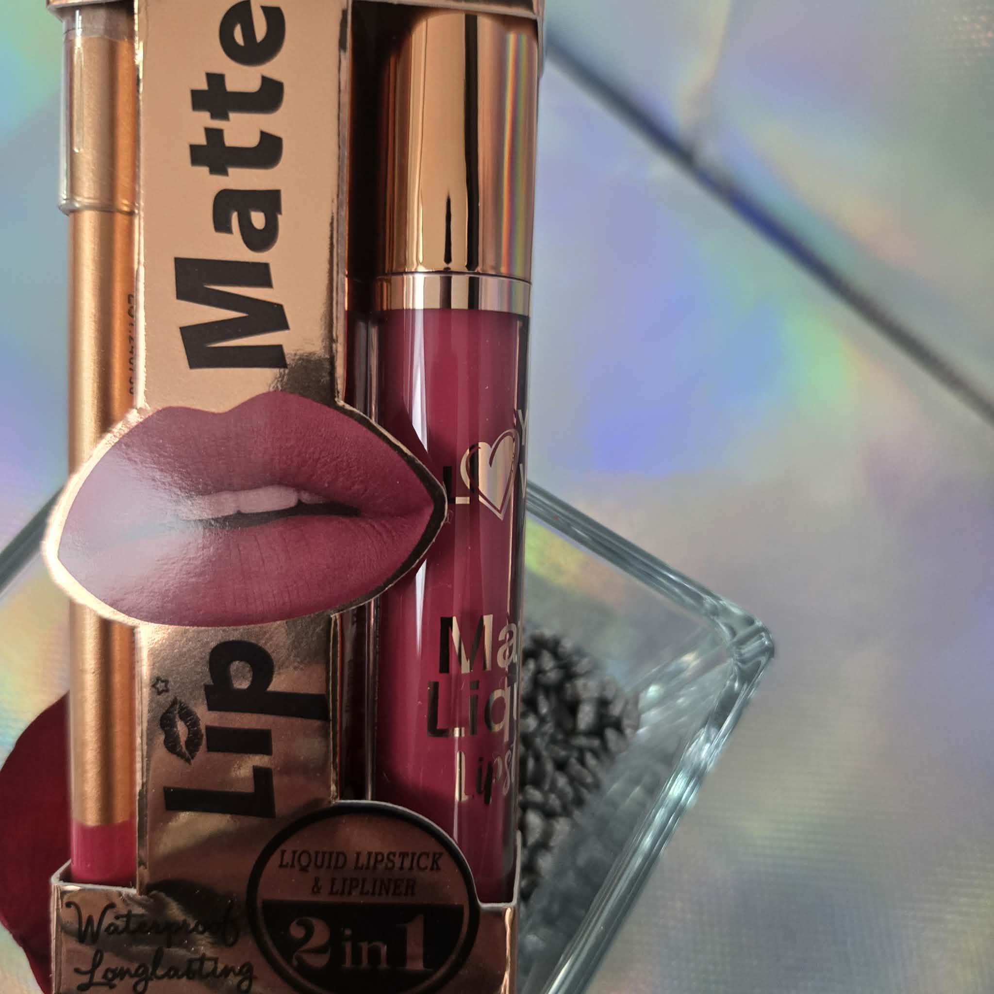 COFFRET CRAYON + BRILLANT MAT TENUE 24H — Palette
