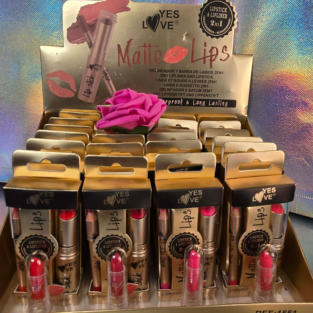 Coffret rouge à lèvres + crayon à lèvres — Palette