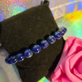 Bracelet lapis lazuli homme